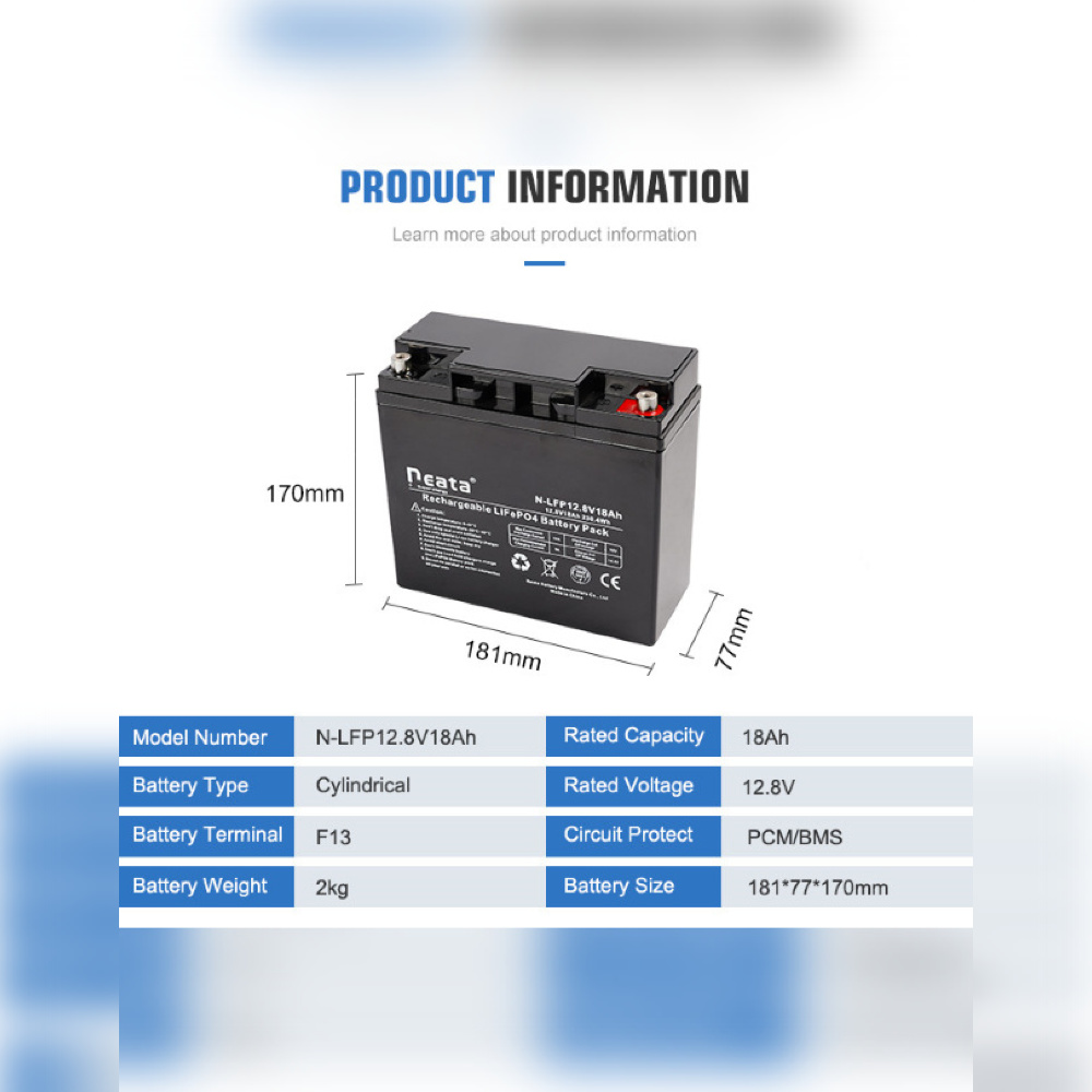 /NEATA 12V-18AM BATTERY 5.1 KG